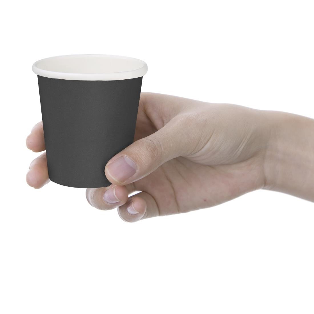Fiesta Compostable Hot Cups Single Wall Black 6oz (50 Pack)
