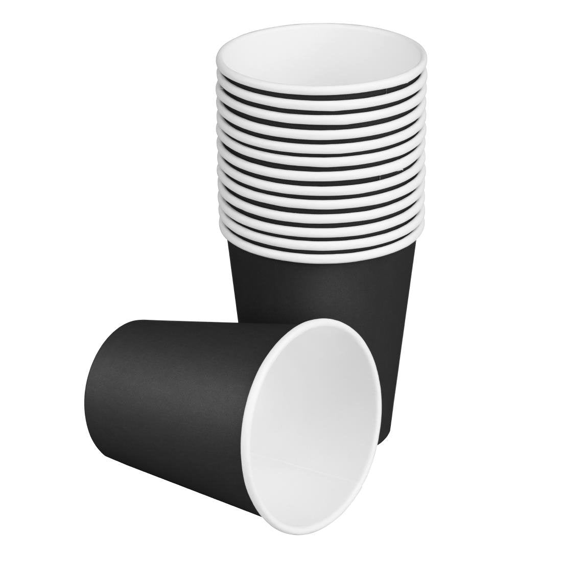 Fiesta Compostable Hot Cups Single Wall Black 6oz (50 Pack)