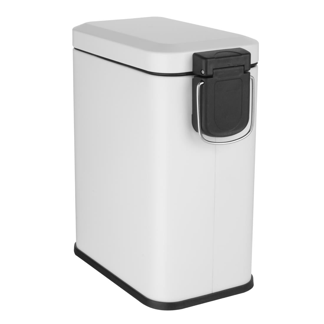 Jantex Slim Pedal Bin White 5Ltr