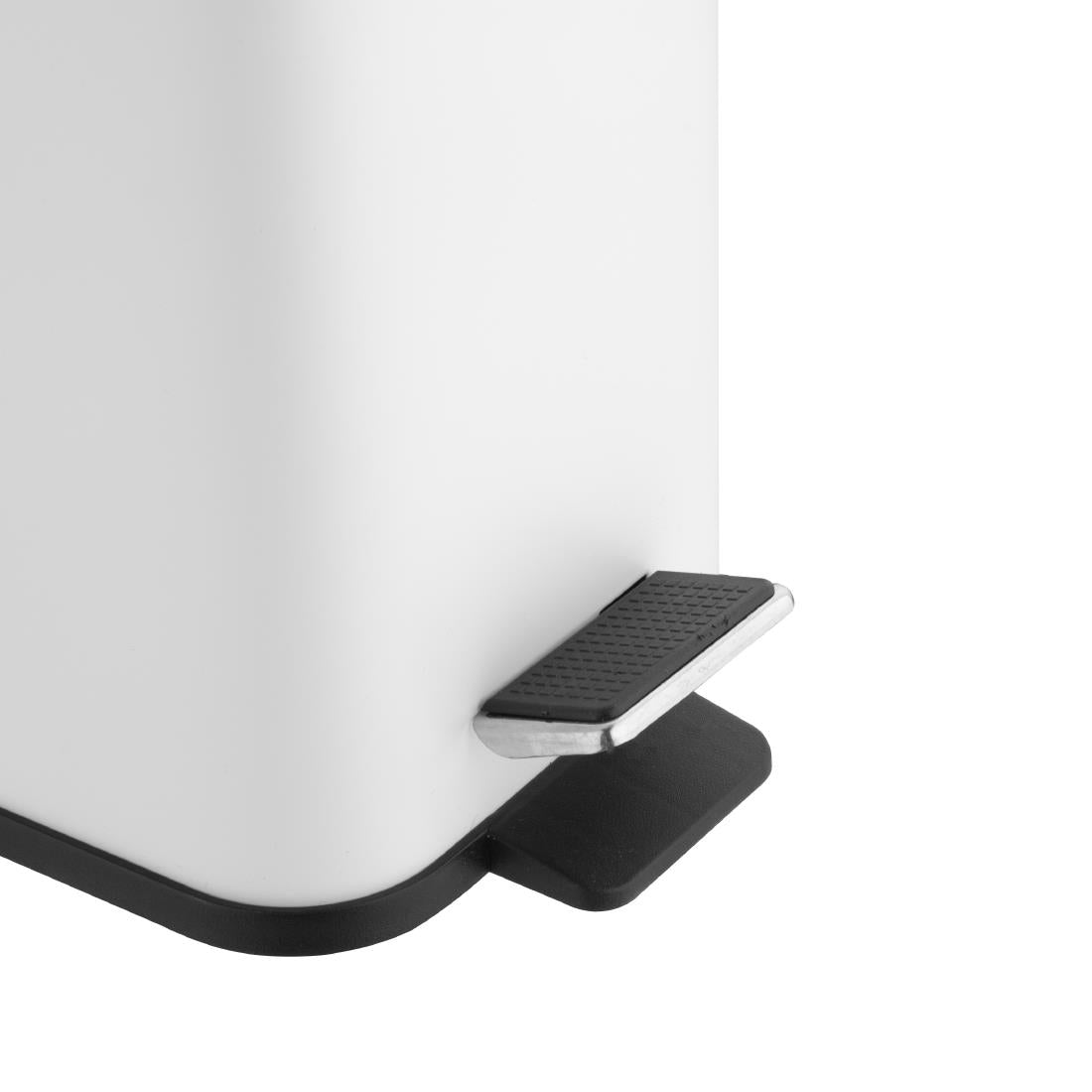 Jantex Slim Pedal Bin White 5Ltr
