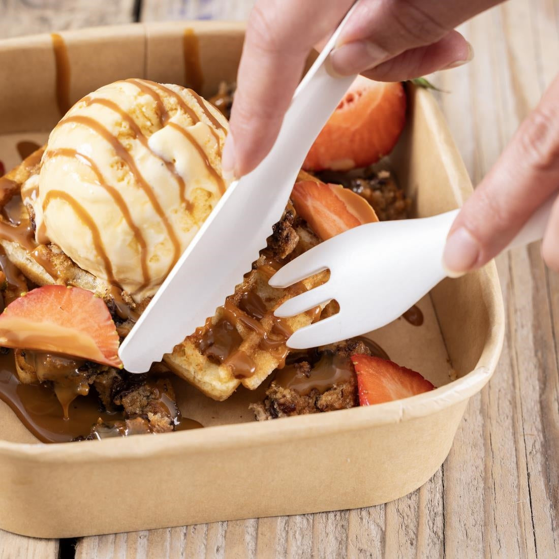 Fiesta Compostable Paper Knives 165mm (100 Pack)