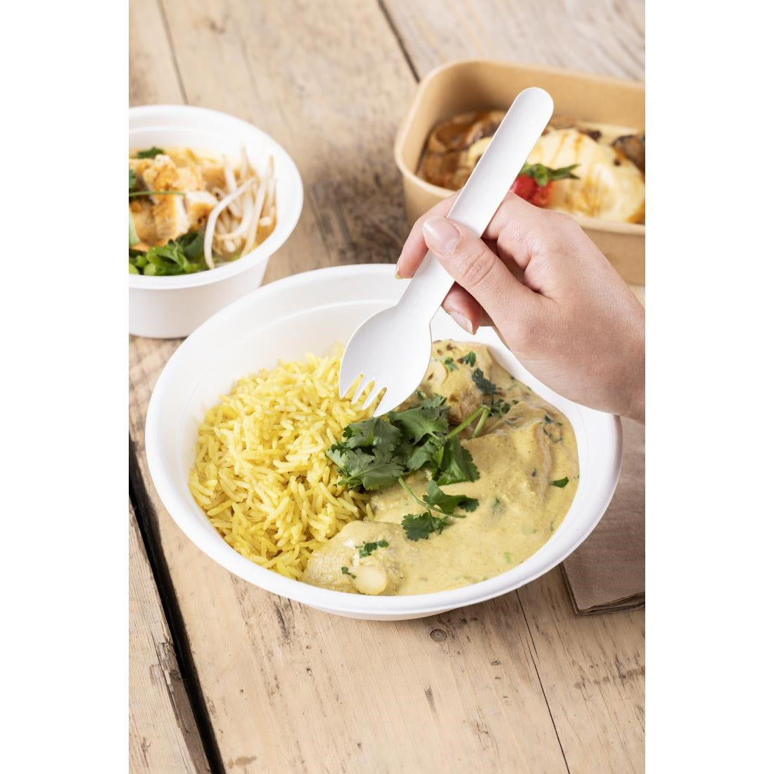 Fiesta Compostable Paper Sporks 160mm (100 Pack)