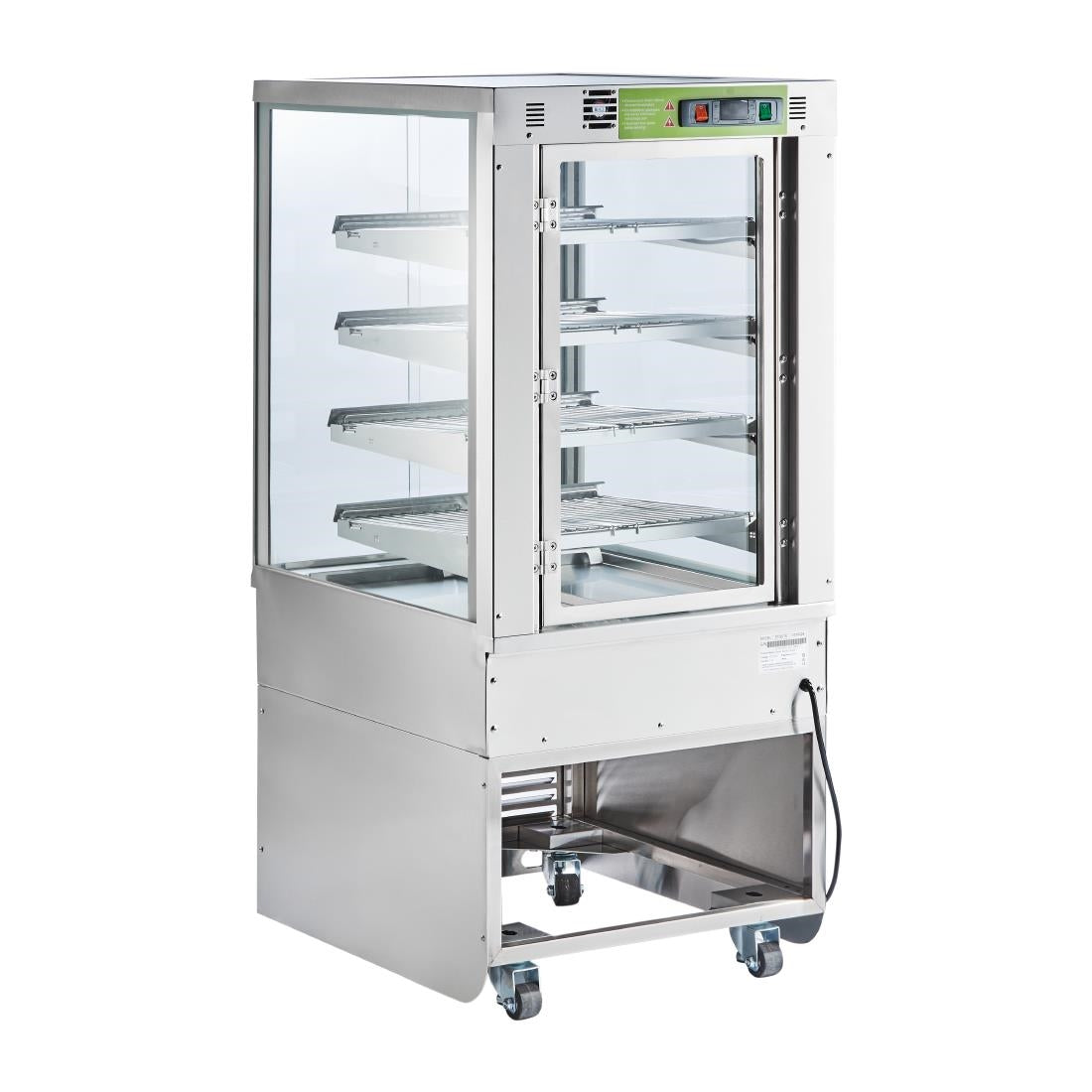 Cossiga Heated Freestanding Multideck Display Sliding Front & Rear Doors 600mm