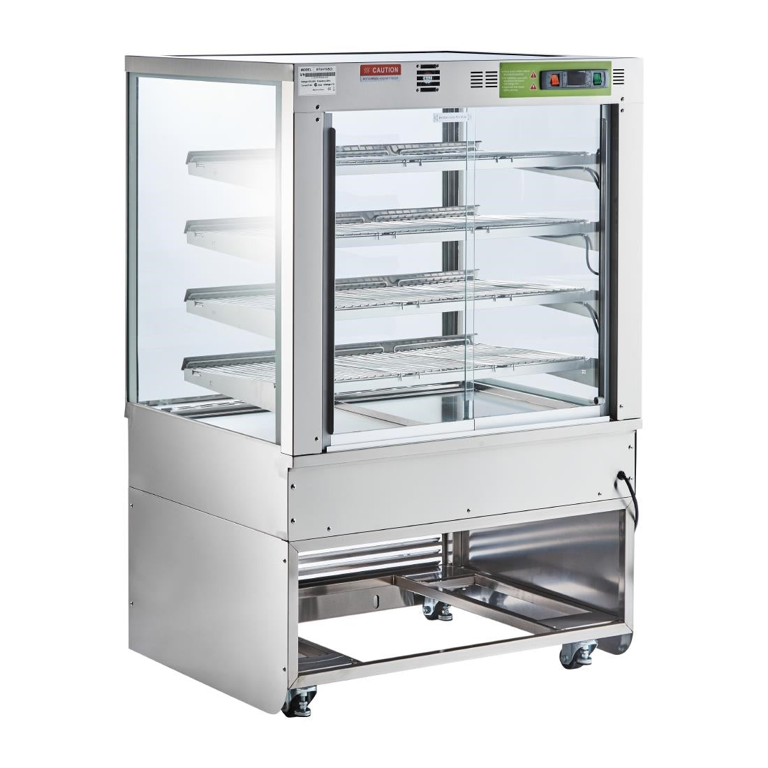 Cossiga Heated Freestanding Display Solid Front Glass Rear Sliding Doors 900mm