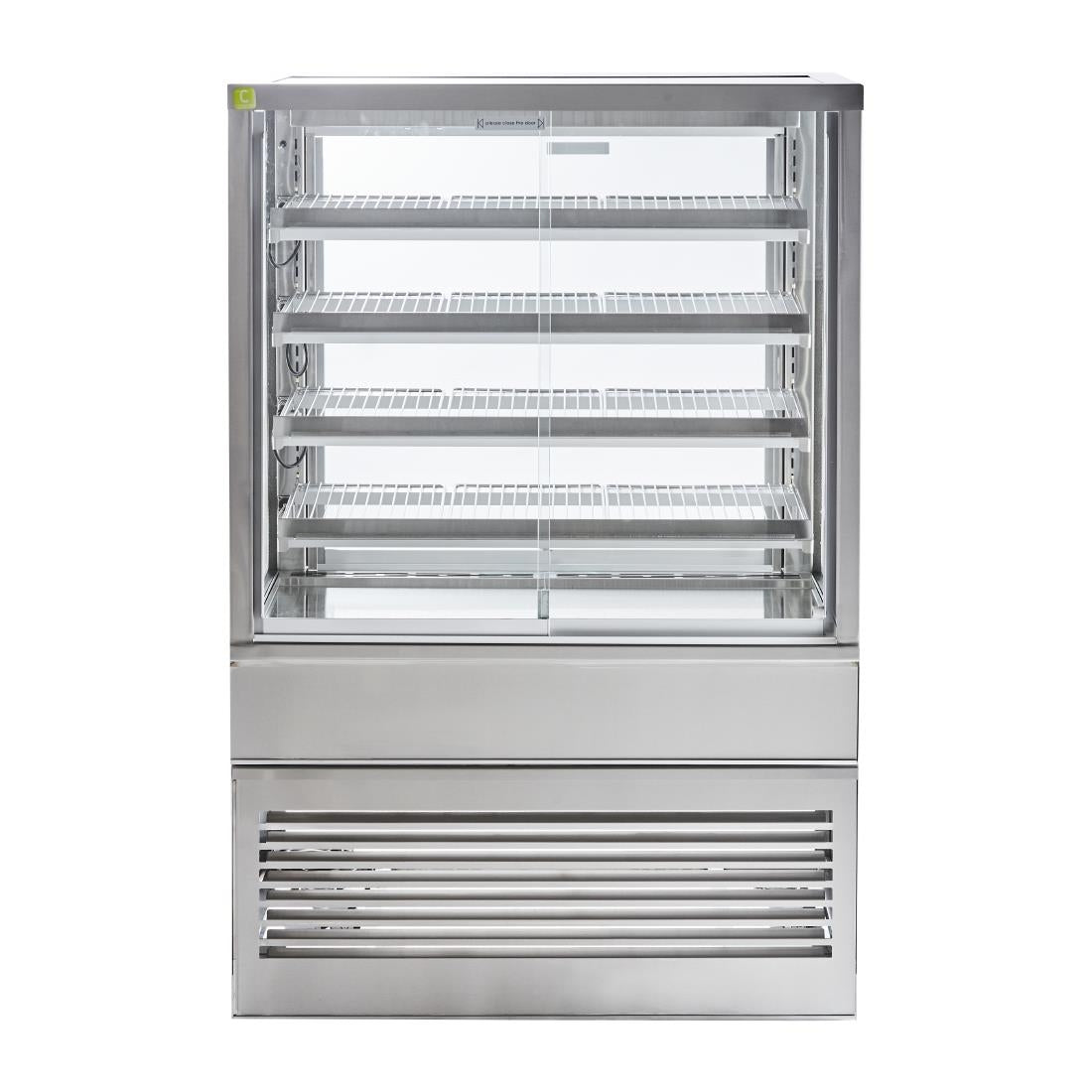 Cossiga Heated Freestanding Multideck Display Sliding Front & Rear Doors 900mm
