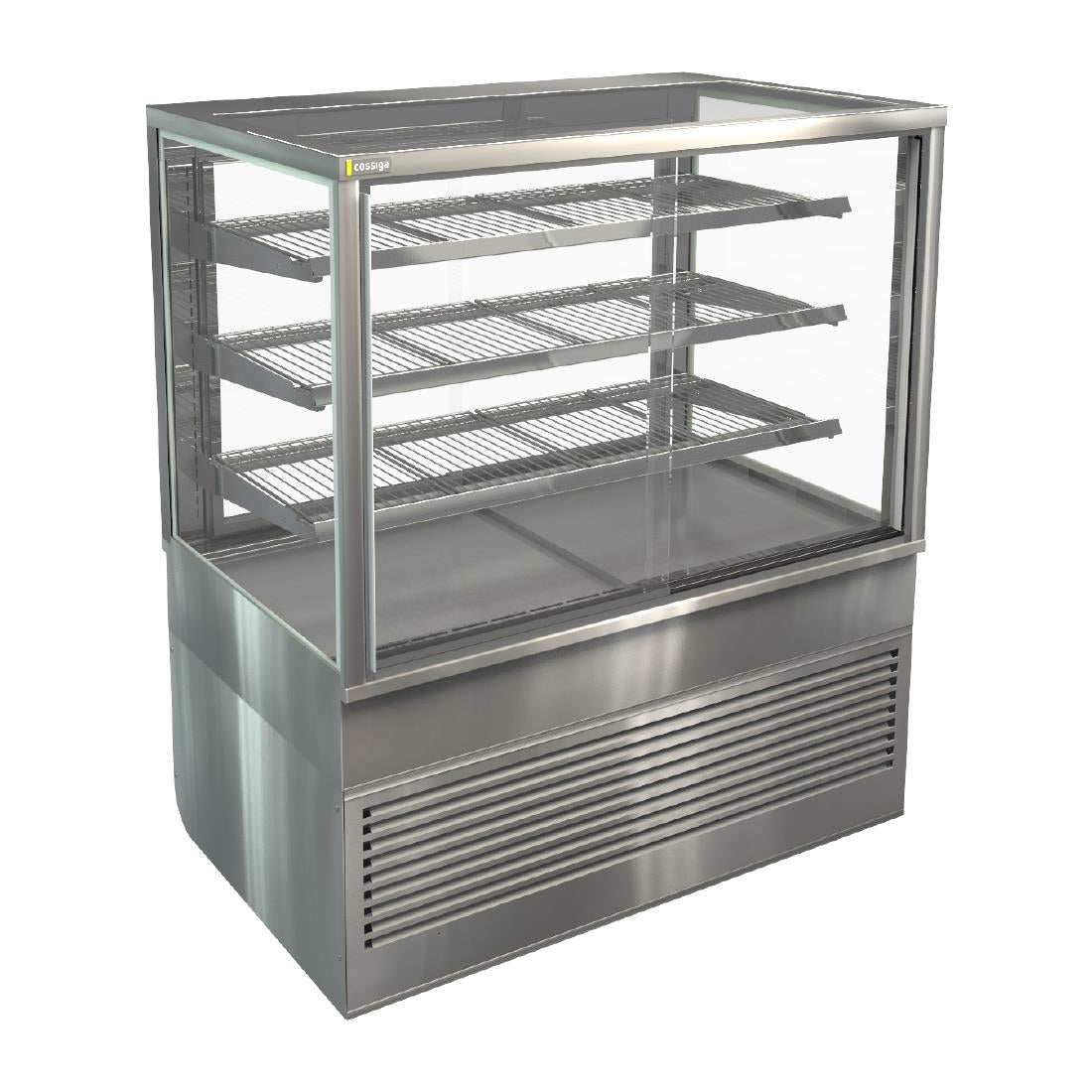 Cossiga Heated Freestanding Multideck Display Sliding Front & Rear Doors 1200mm