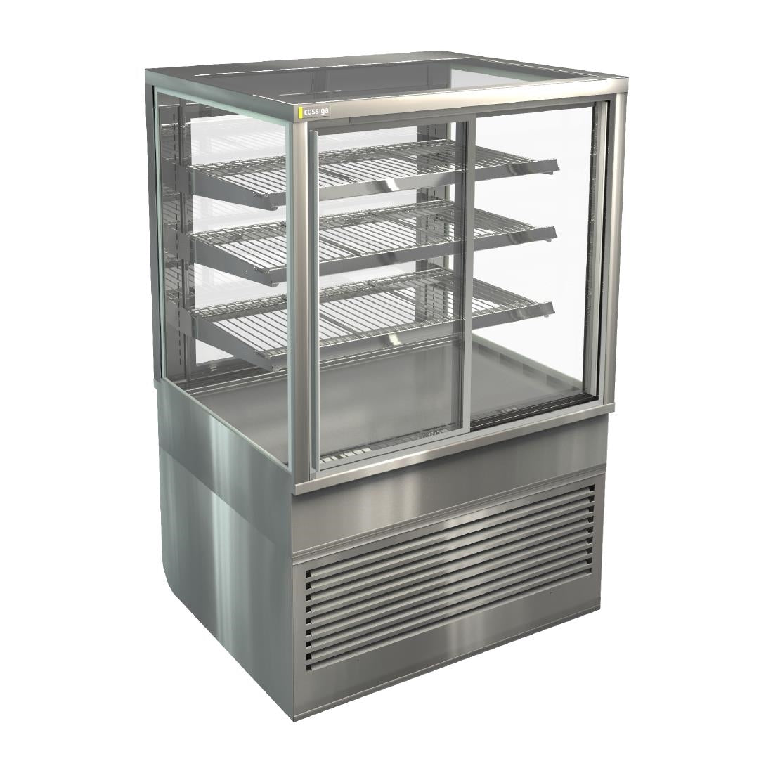 Cossiga Tower BTG Ambient Freestanding Multideck Display Front & Rear Sliding Doors 900mm