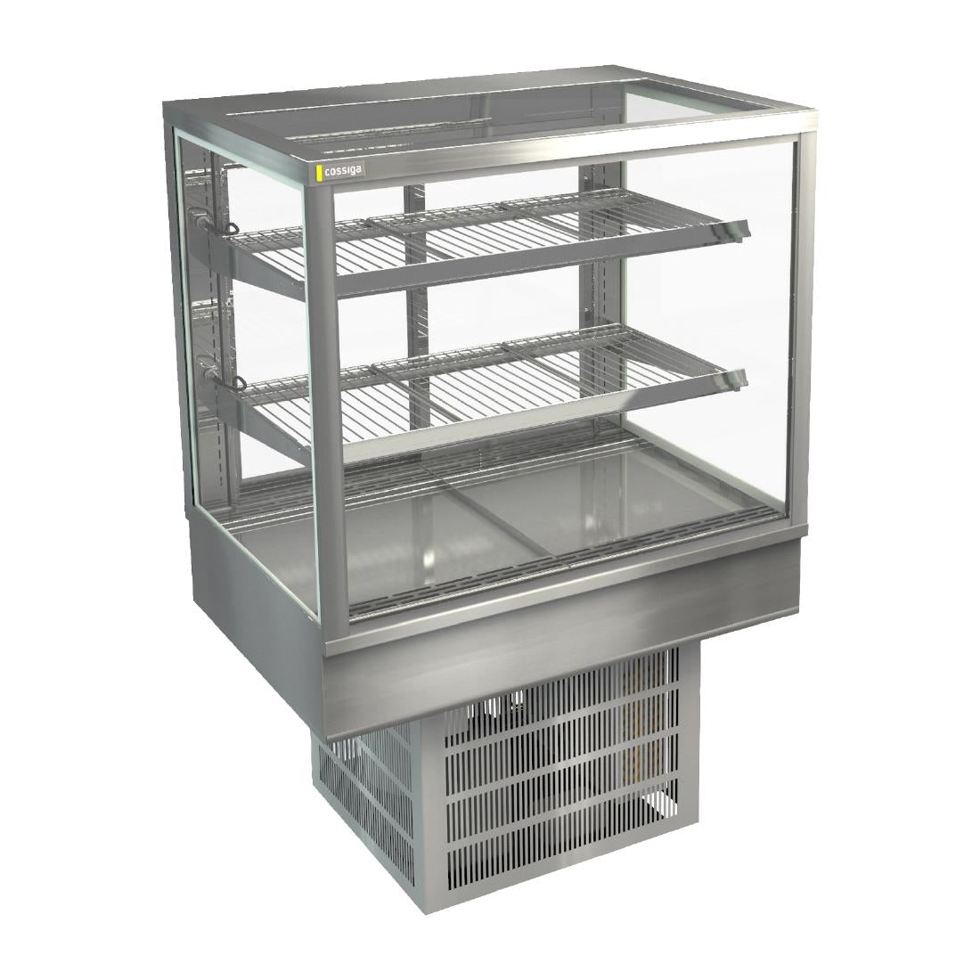 Cossiga Tower STG Refrigerated Drop-in Display w/Solid Front Glass & Rear Sliding Doors 900mm