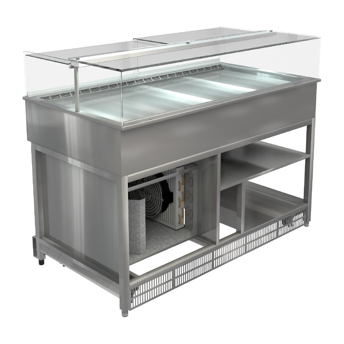 Cossiga LP PLUS Refrigerated Patisserie Display w/Ambient Storage 1500mm