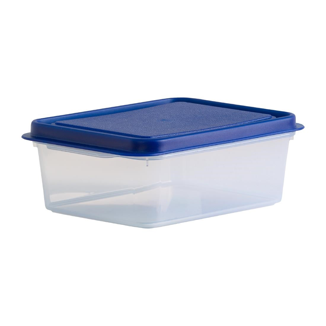 Wham Studio Rectangle Food Box Clear/Blue 1Ltr