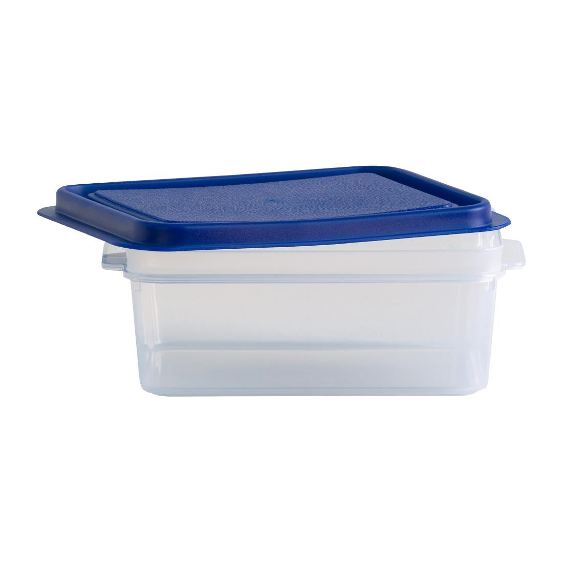 Wham Studio Rectangle Food Box Clear/Blue 1Ltr