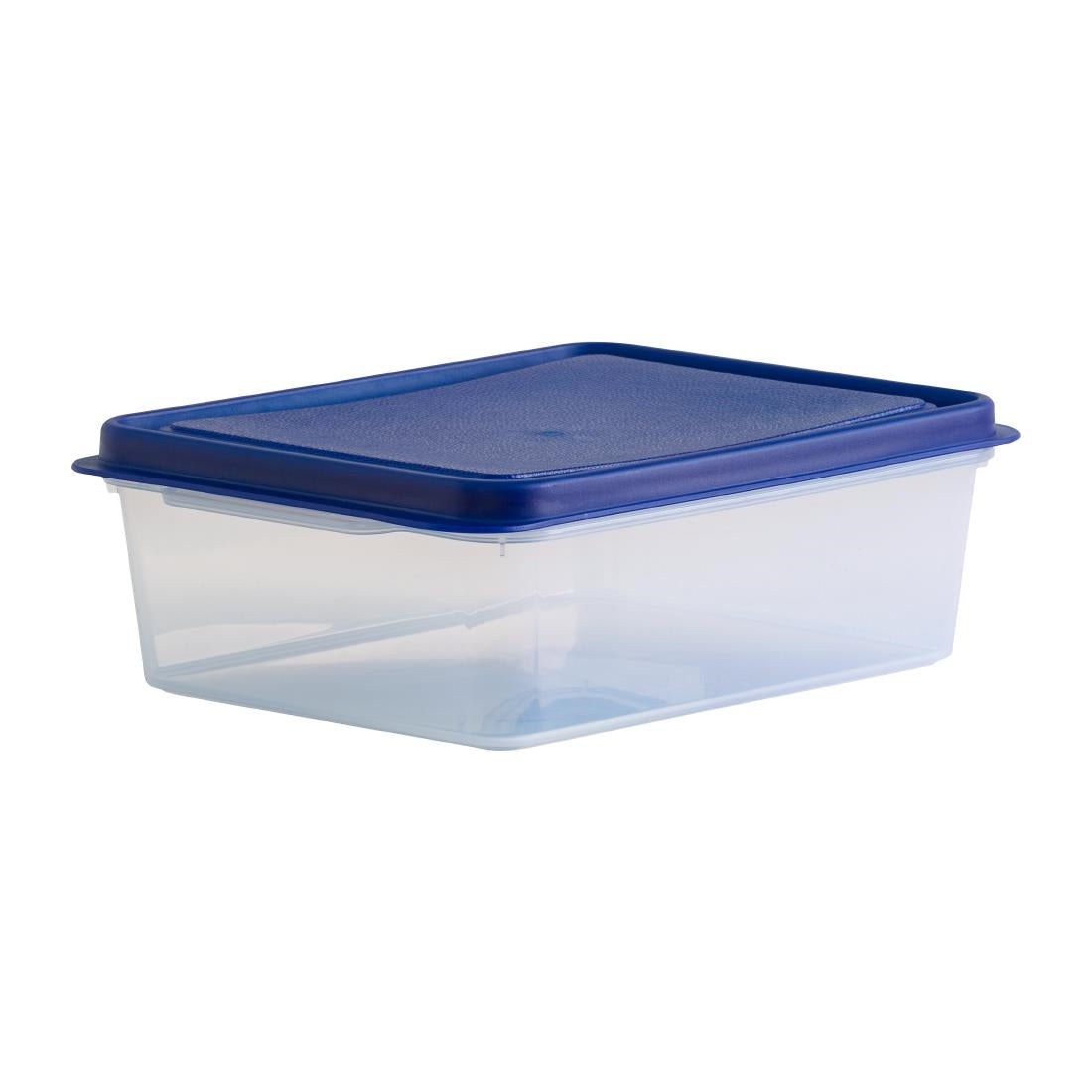 Wham Studio Rectangle Food Box Clear/Blue 2Ltr