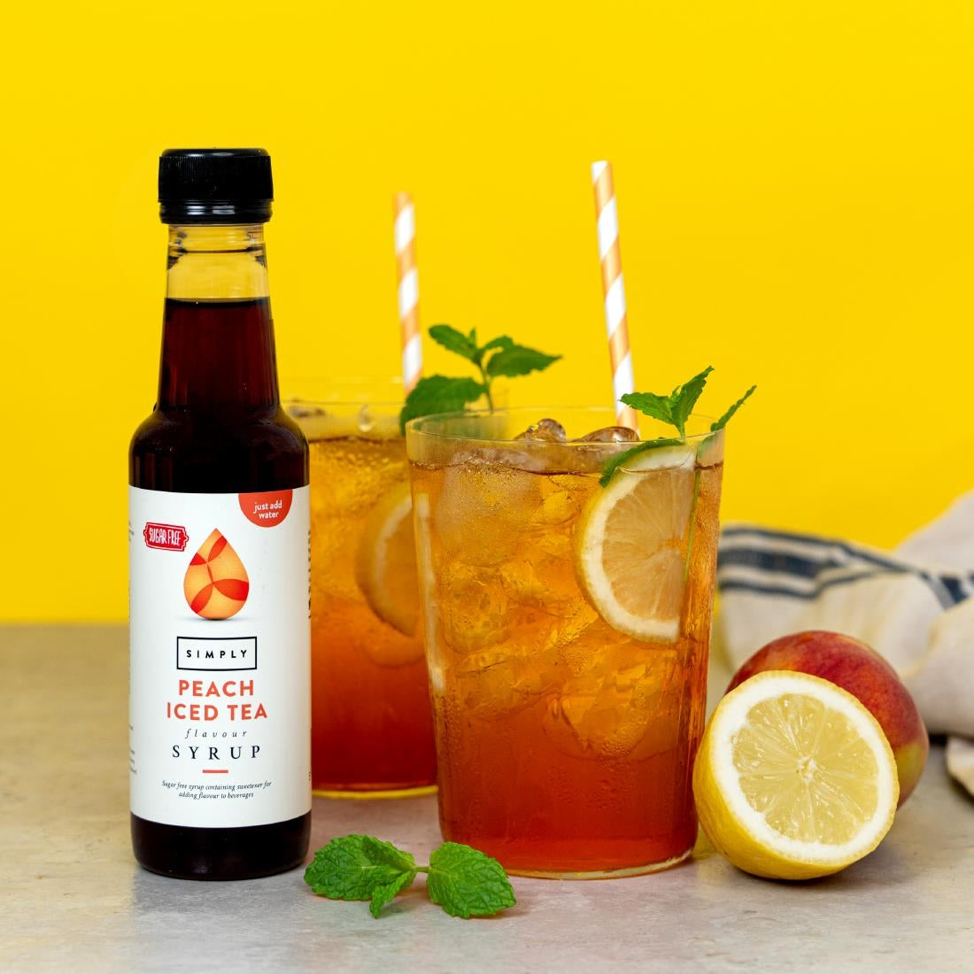 Simply Sugar-Free Peach Iced Tea Syrup 1Ltr