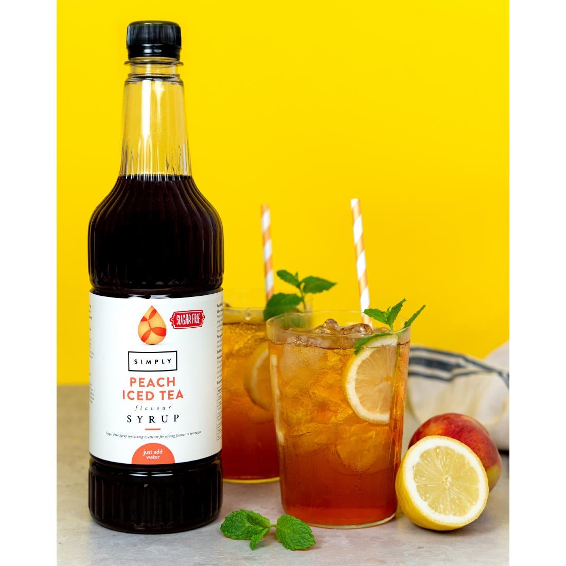 Simply Sugar-Free Peach Iced Tea Syrup 1Ltr