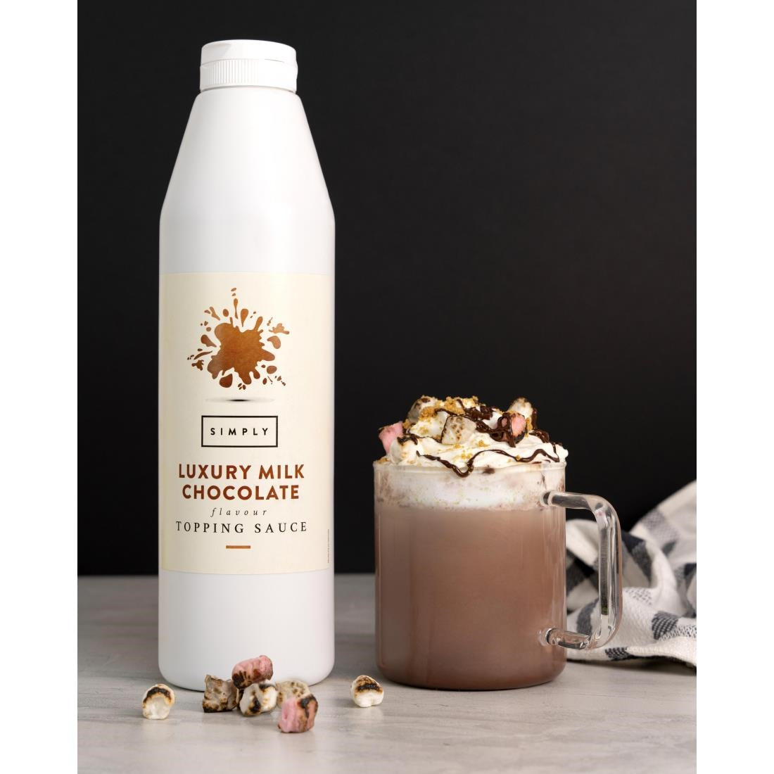 Simply Luxury Milk Chocolate Topping Sauce 1kg