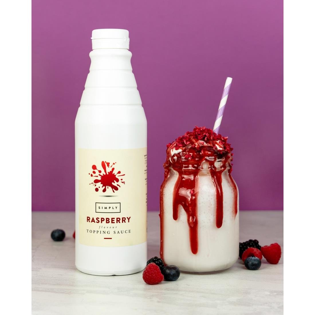 Simply Raspberry Topping Sauce 1kg