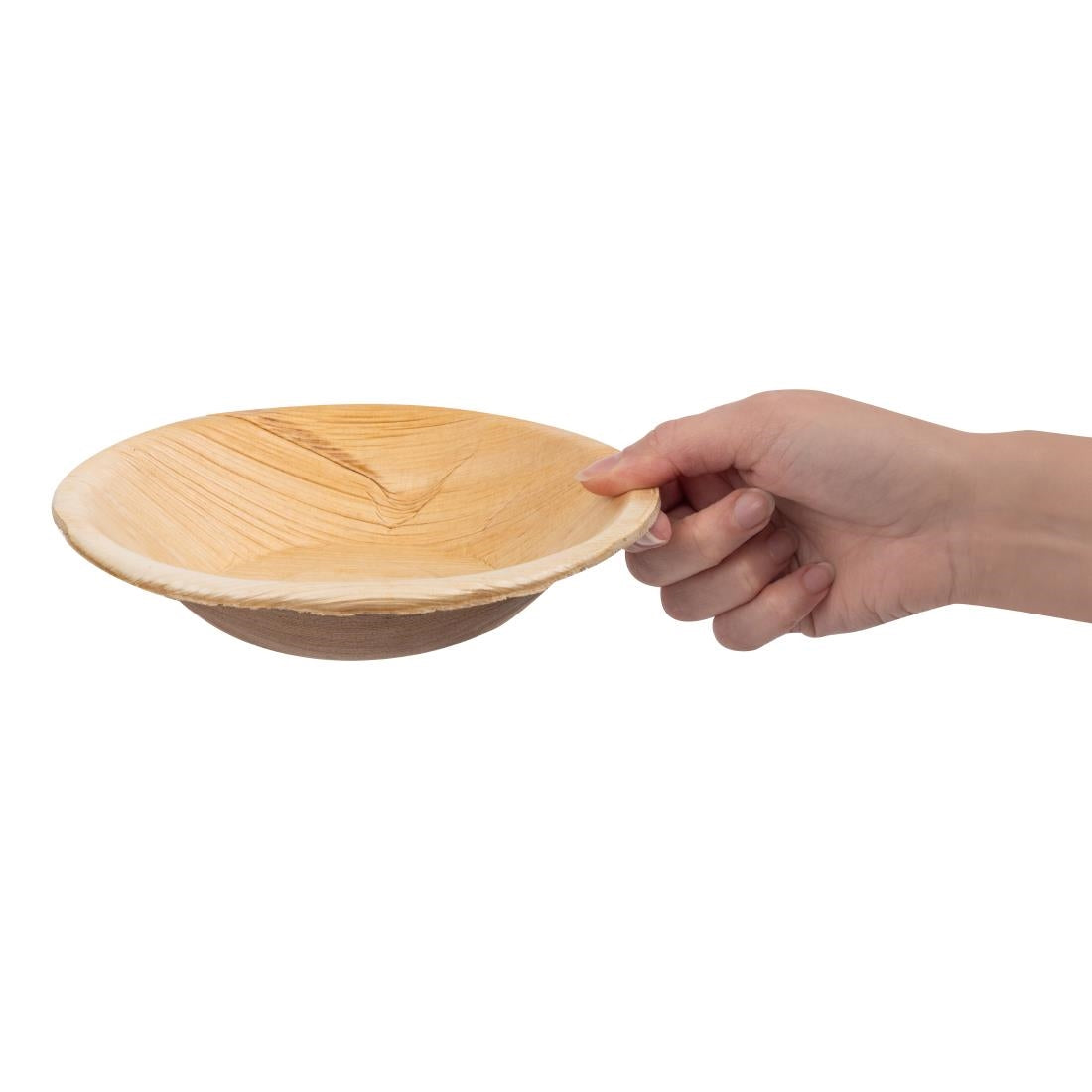 Fiesta Compostable Deep Palm Leaf Plates Round 175mm (100 Pack)