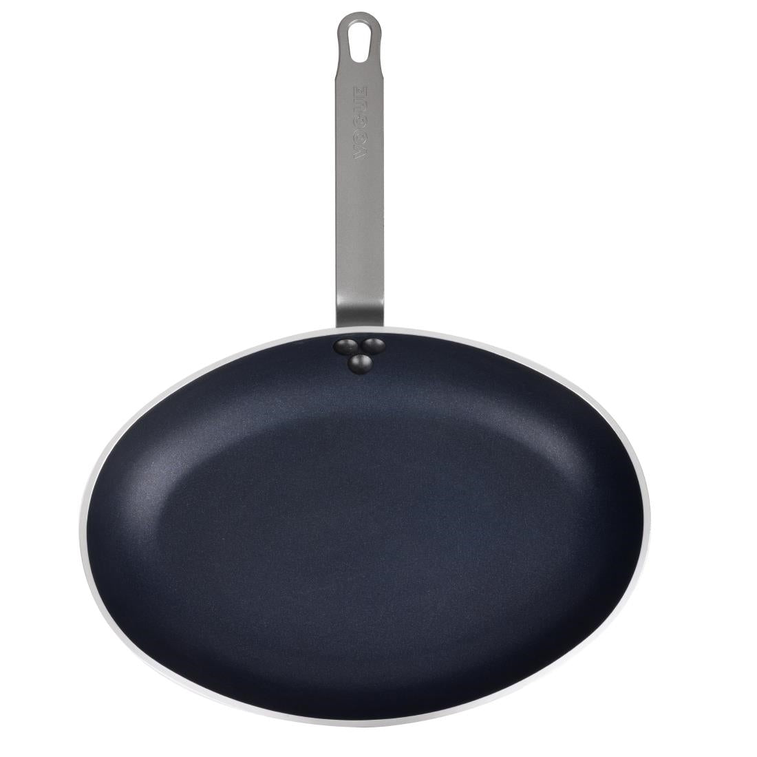 Vogue Aluminium Non-Stick Teflon Platinum Plus Oval Frying Pan 36cm