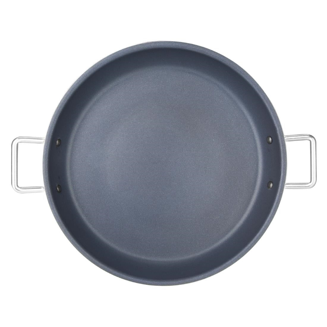 Vogue Aluminium Non-stick Teflon Platinum Plus Paella Pan 45cm