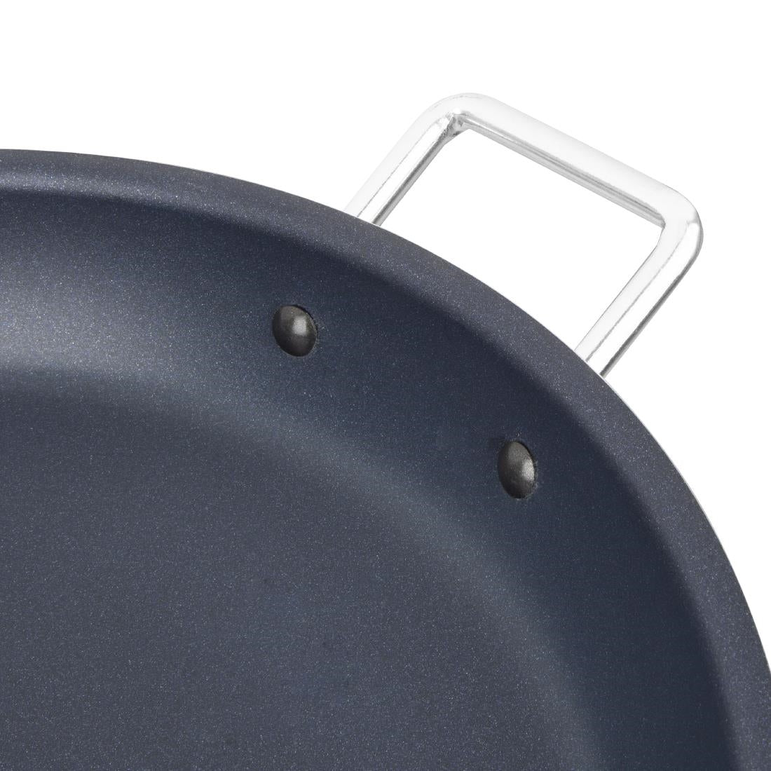 Vogue Aluminium Non-stick Teflon Platinum Plus Paella Pan 45cm