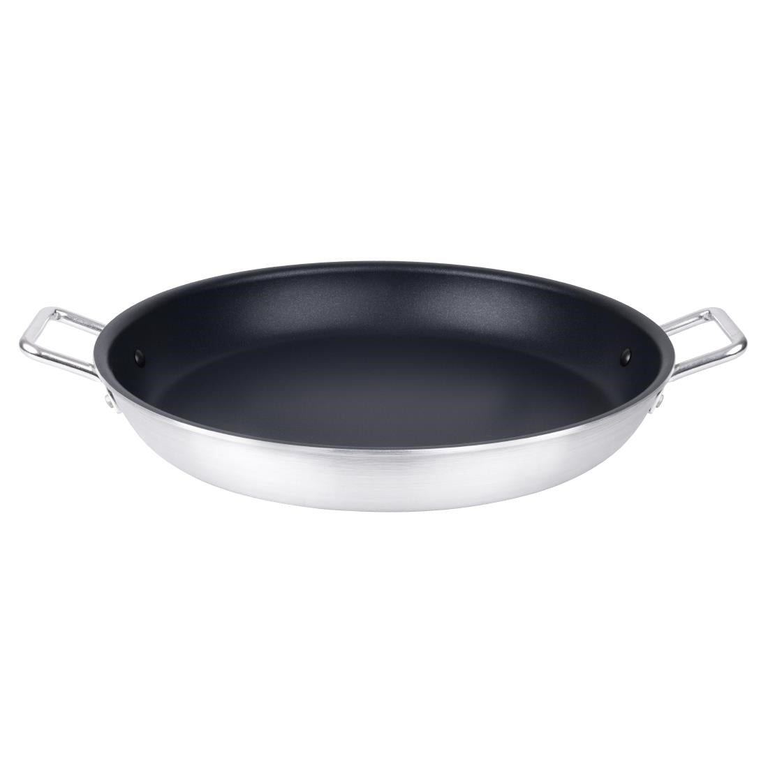 Vogue Aluminium Non-stick Teflon Platinum Plus Paella Pan 45cm