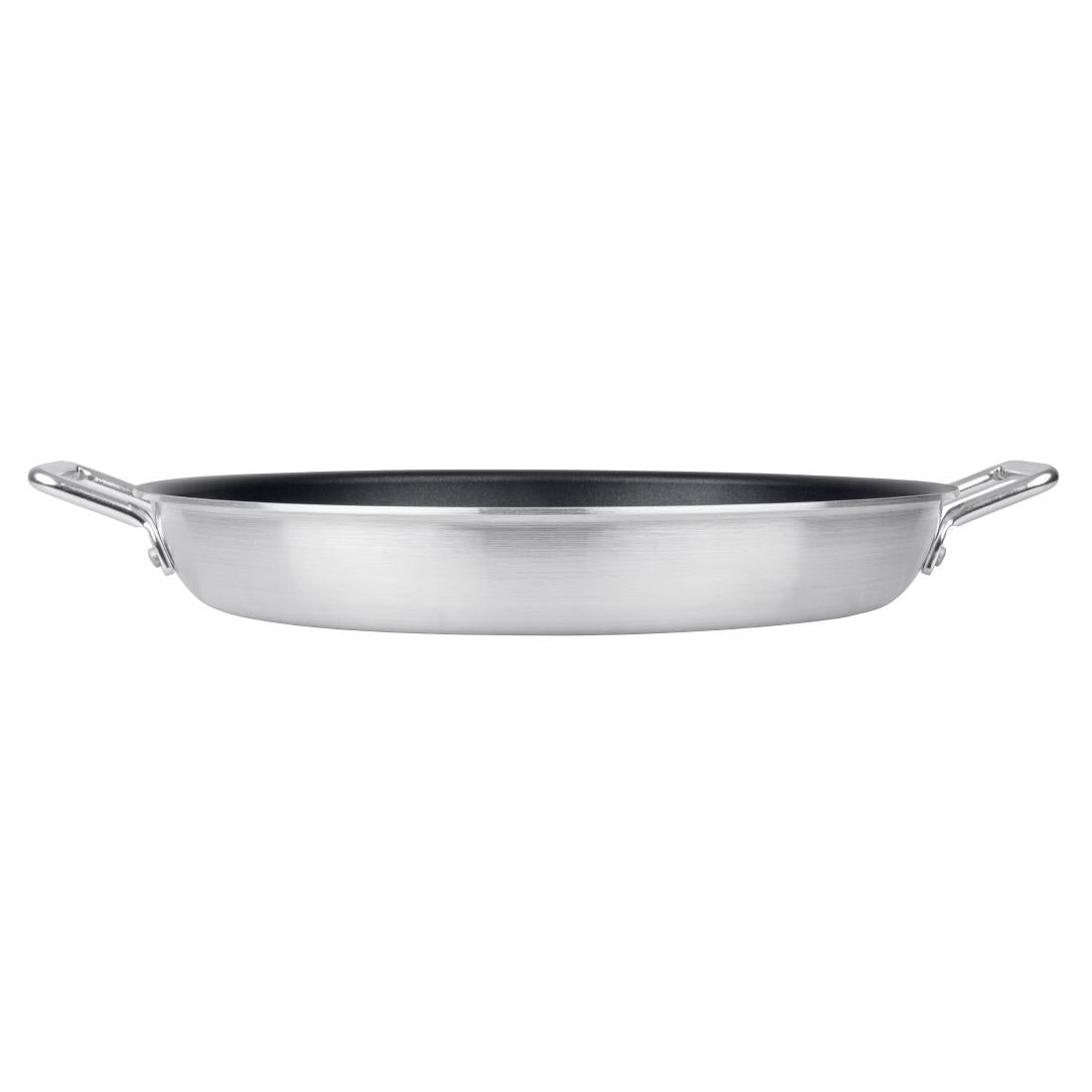 Vogue Aluminium Non-stick Teflon Platinum Plus Paella Pan 45cm