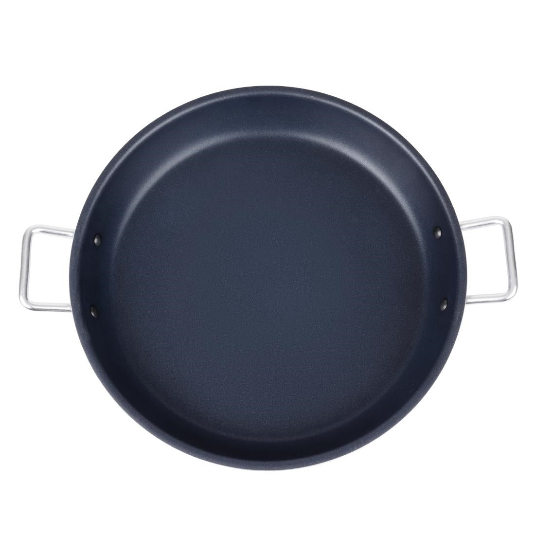 Vogue Aluminium Non-stick Teflon Platinum Plus Paella Pan 45cm