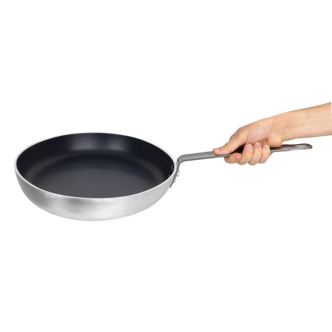 Vogue Aluminium Non-stick Teflon Platinum Plus Oval Frying Pan 40cm
