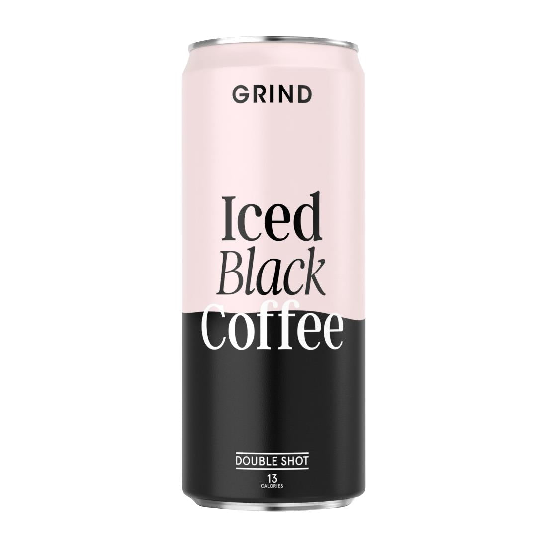 Grind Iced Black Coffee Cans 250ml (8 Pack)