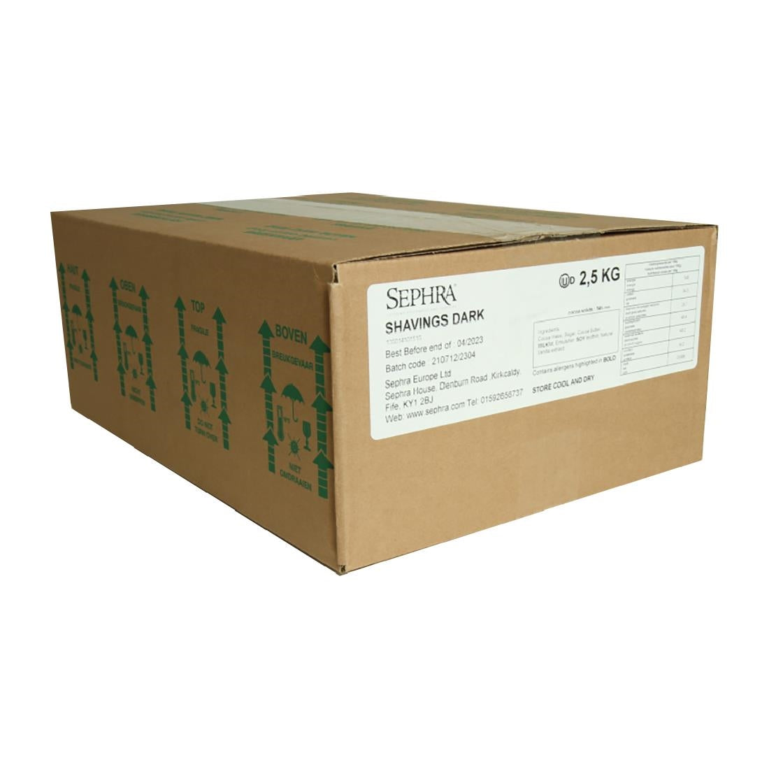 Sephra Dark Chocolate Shavings 2.5kg