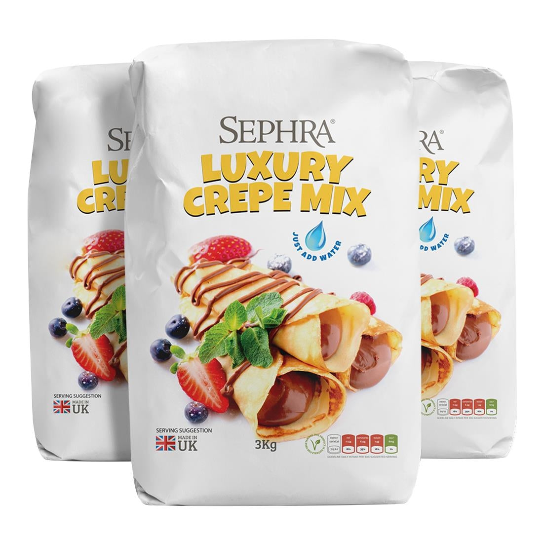 Sephra Crepe Mix 3kg (4 Pack)