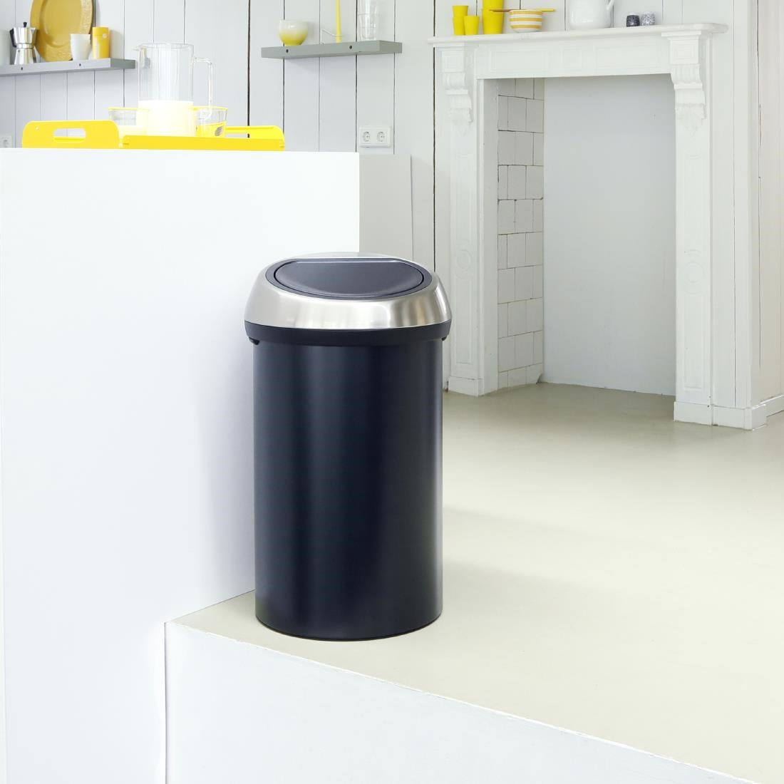 Brabantia Touch Bin Matt Black 60Ltr