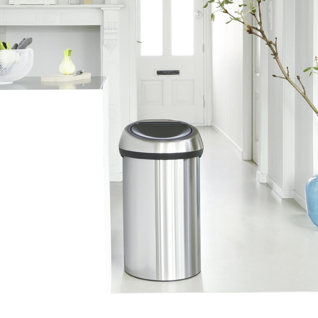 Brabantia Touch Bin Matt Steel 60Ltr