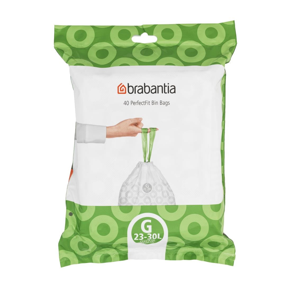 Brabantia PerfectFit Bin Bags, Code G, 23-30Ltr (40 Pack)