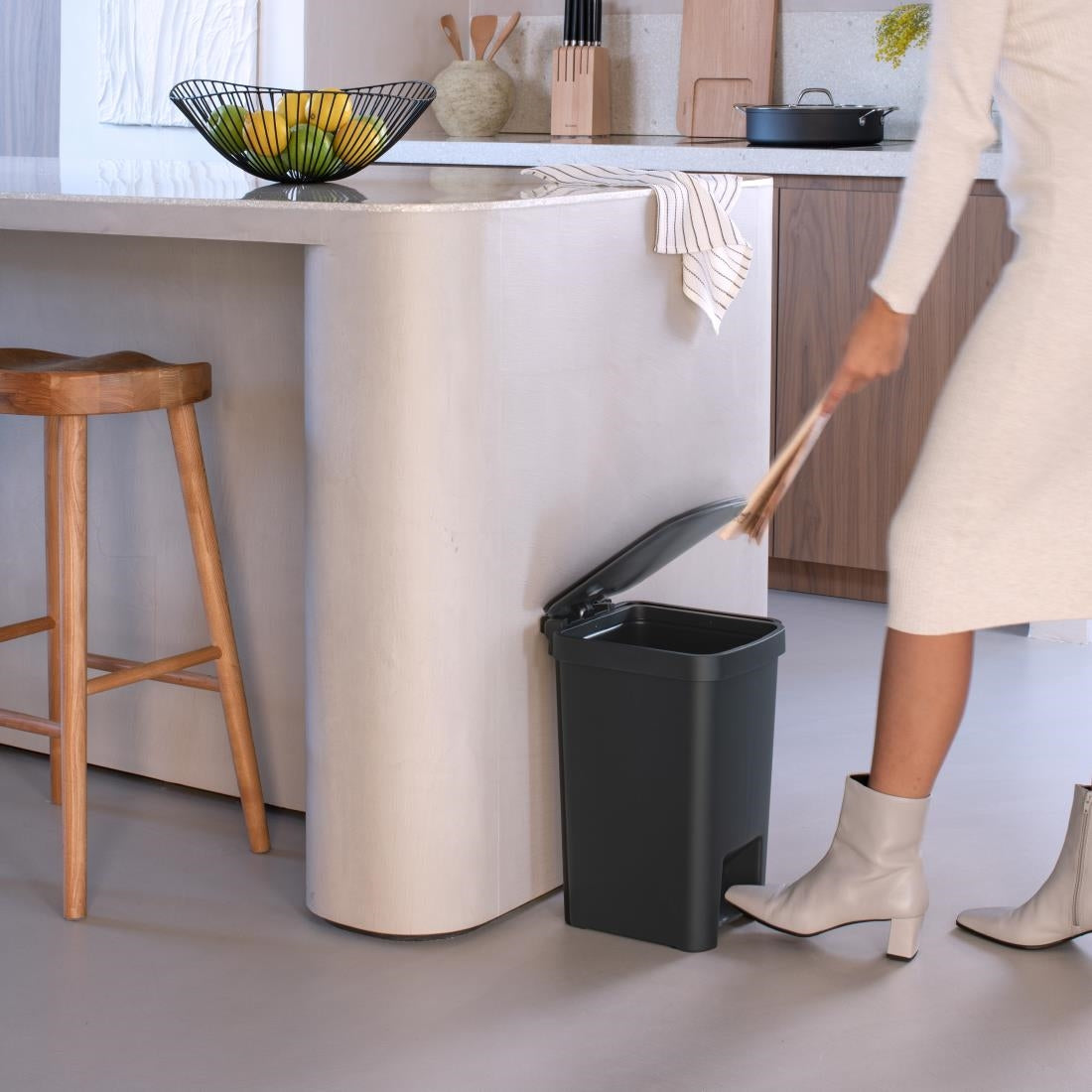 Brabantia StepUp Pedal Bin Dark Grey 16Ltr