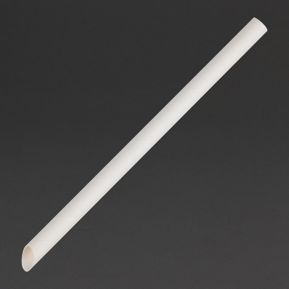 Fiesta Compostable Bubble Tea Straw White 210mm (150 Pack)