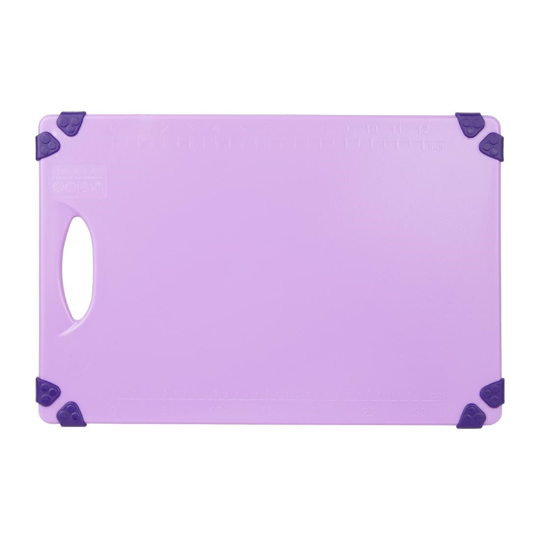 Hygiplas Commercial Grip Chopping Board Purple 458x306mm