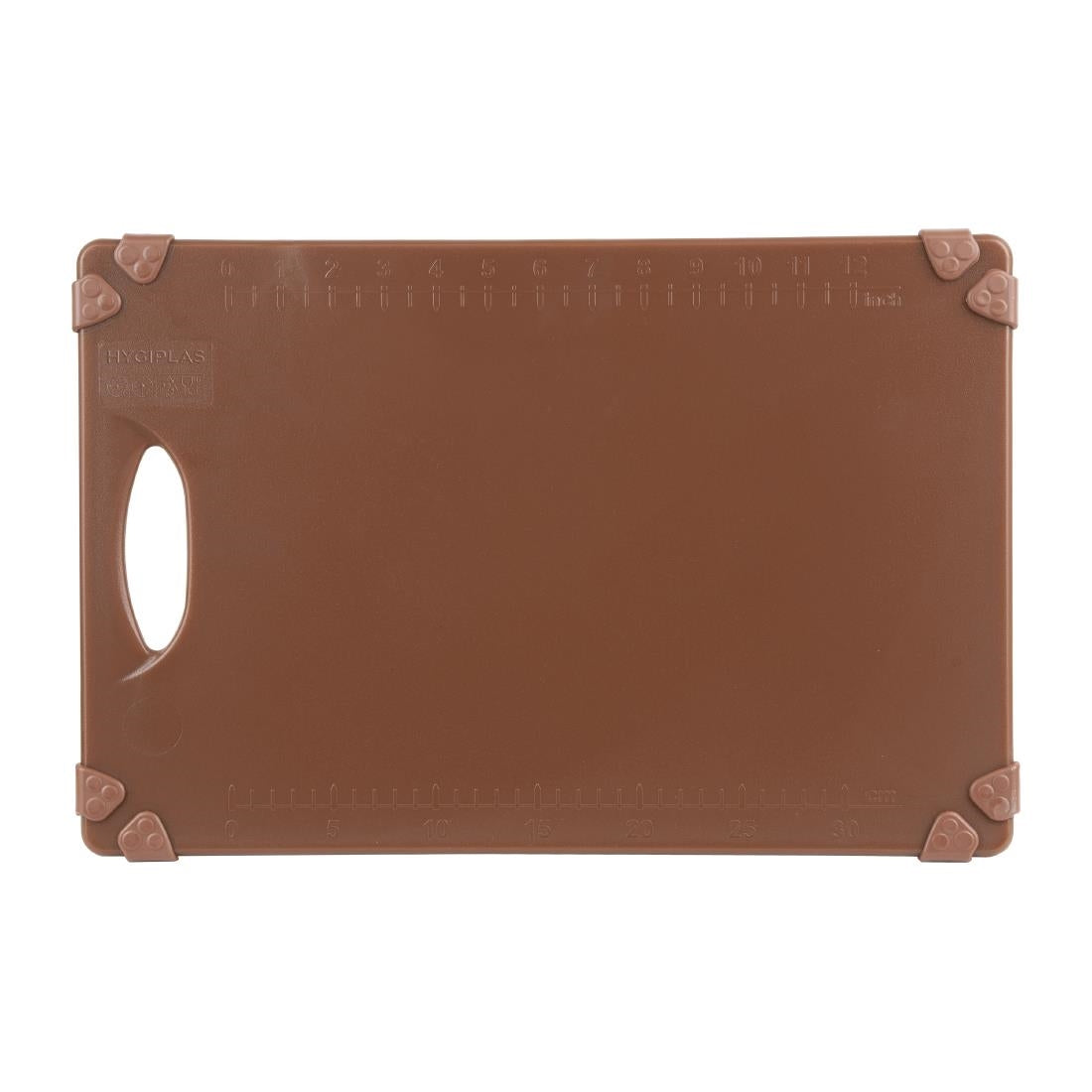 Hygiplas Commercial Grip Chopping Board Brown 458x306mm