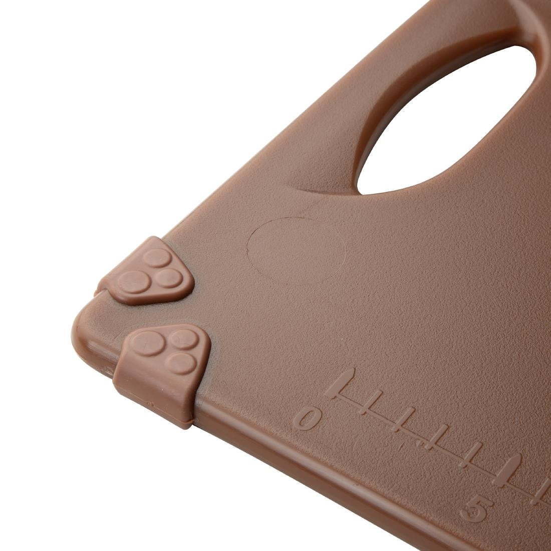 Hygiplas Commercial Grip Chopping Board Brown 458x306mm