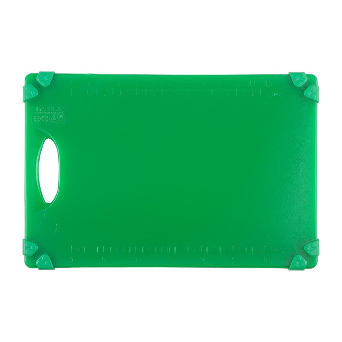 Hygiplas Commercial Grip Chopping Board Green 458x306mm