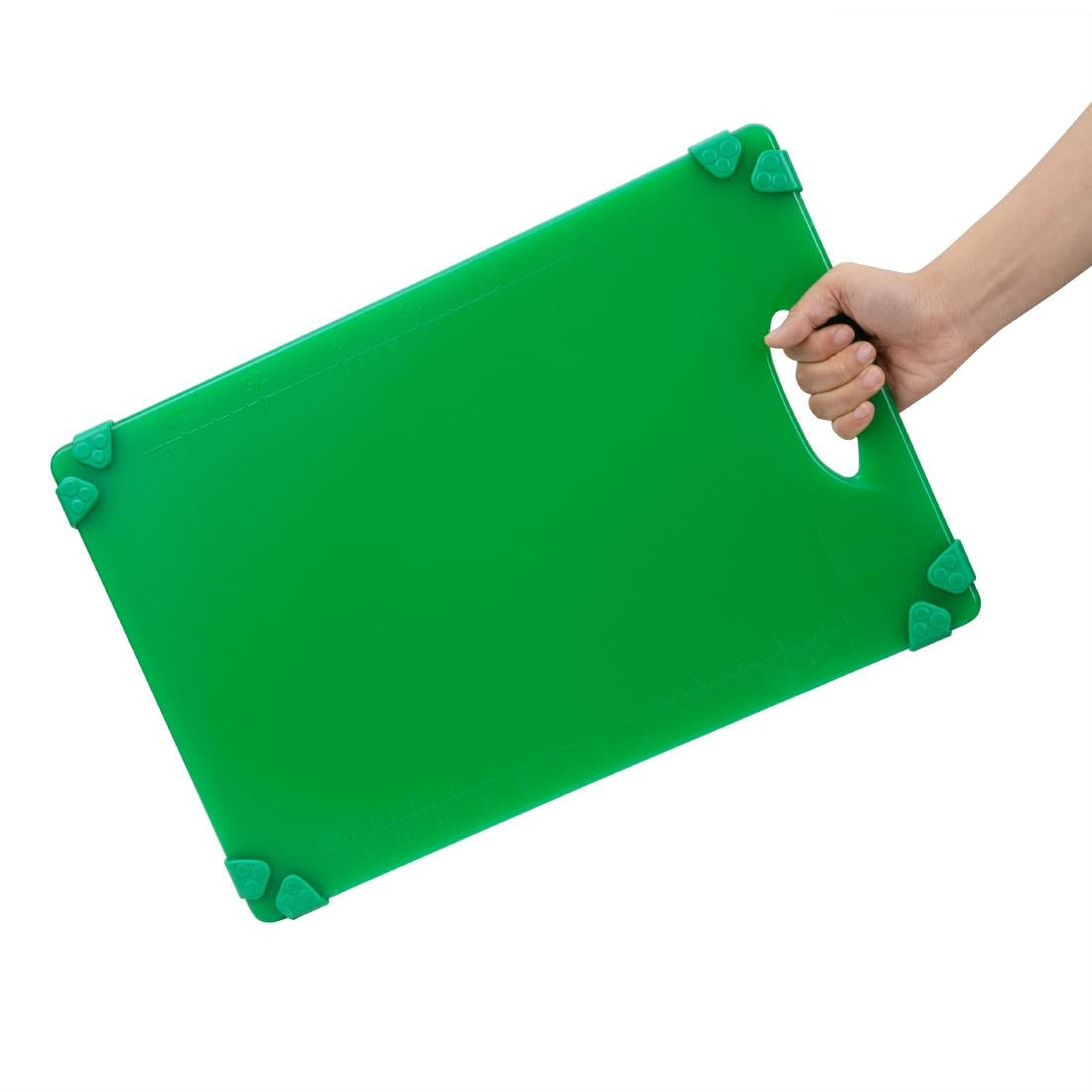 Hygiplas Commercial Grip Chopping Board Green 458x306mm
