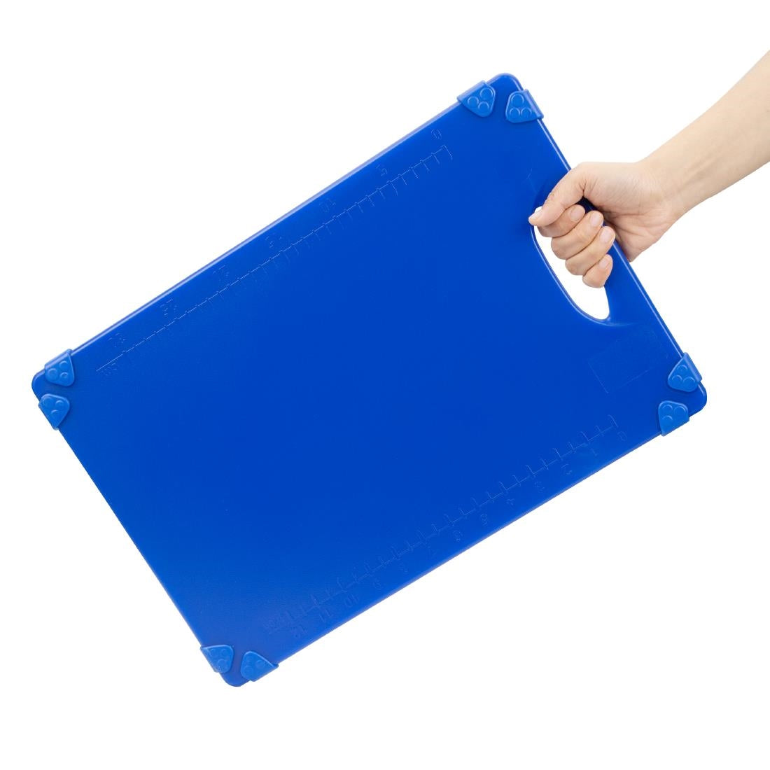 Hygiplas Commercial Grip Chopping Board Blue 458x306mm