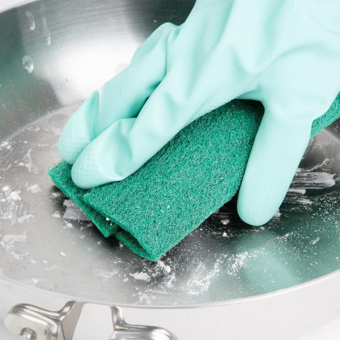 Jantex Green 100% Recycled Scouring Pads 9x6" (10 Pack)