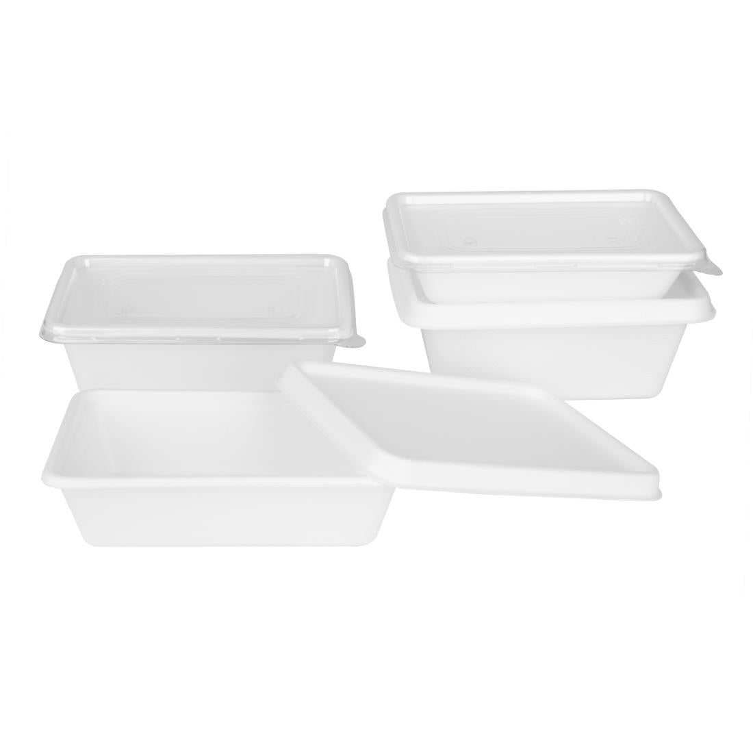 Fiesta Compostable Bagasse Lids for Bagasse Container Bases (100 Pack)