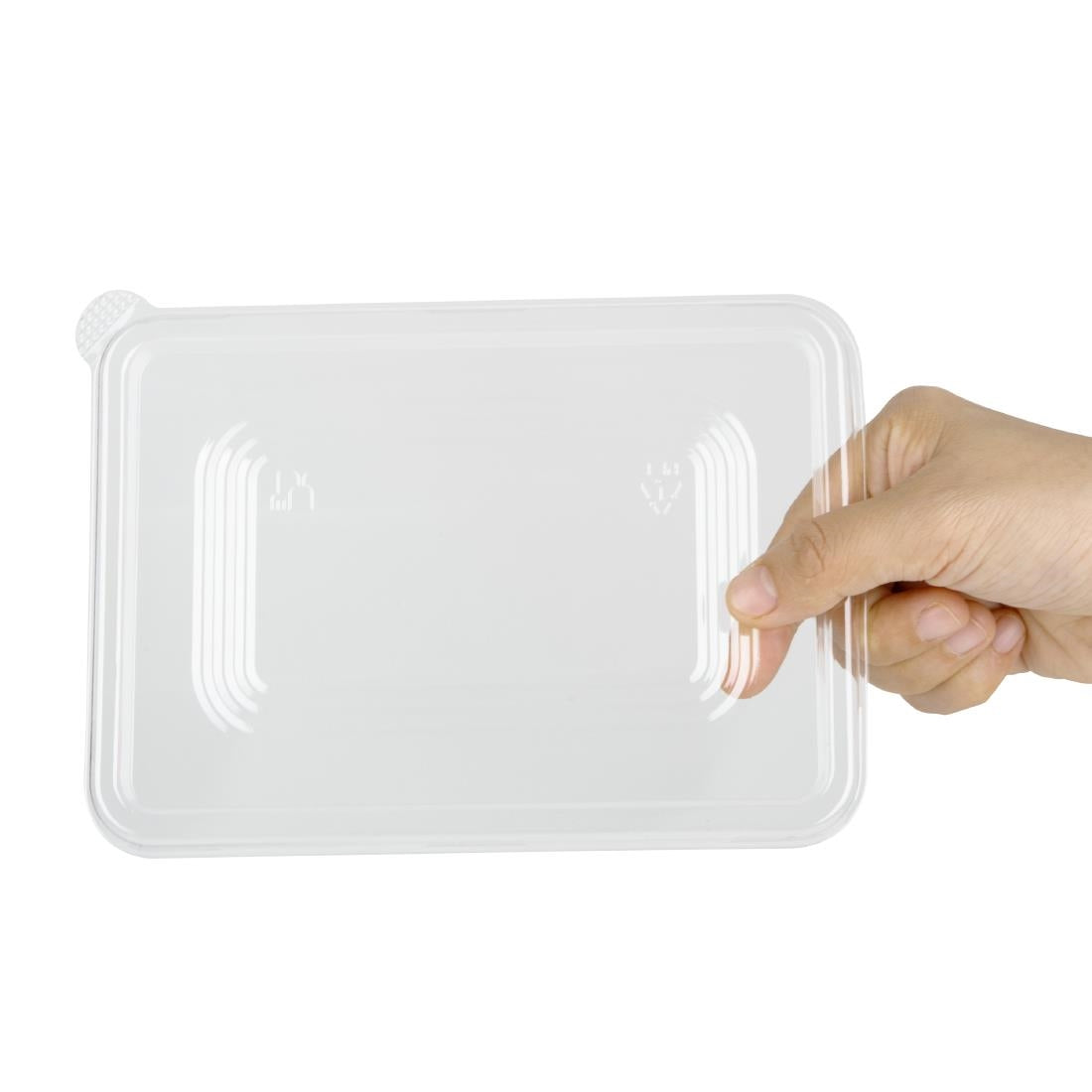 Fiesta Recyclable PET Lids for Bagasse Container Bases (100 Pack)