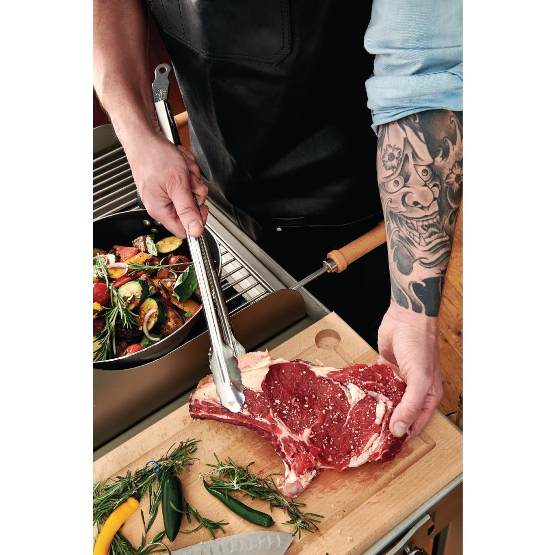 De Buyer Stainless Steel Utility Tongs 400mm