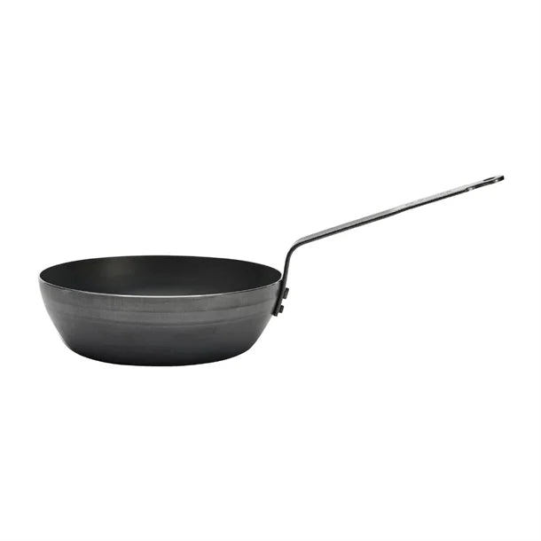 De Buyer Blue Carbon Steel Deep Round Pan 24cm