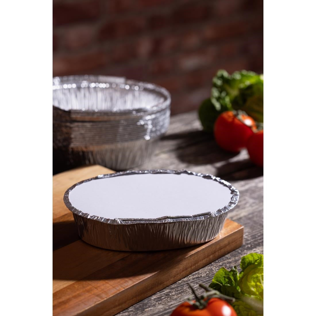 Fiesta Recyclable Lid for 500ml Oval Foil Containers (200 Pack)