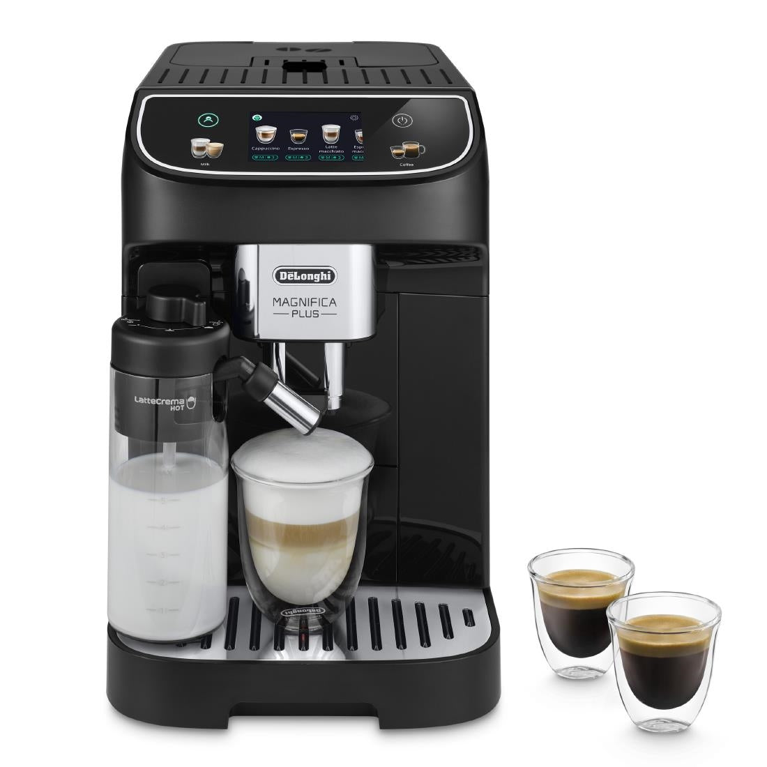De'Longhi Magnifica Plus Bean to Cup Coffee Machine, ECAM320.60.B - Black
