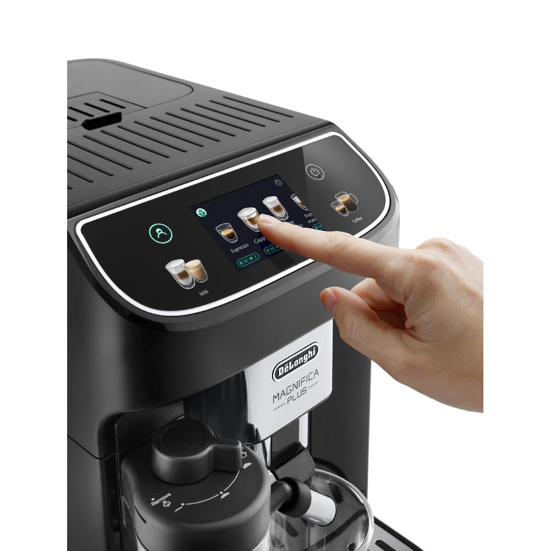 De'Longhi Magnifica Plus Bean to Cup Coffee Machine, ECAM320.60.B - Black
